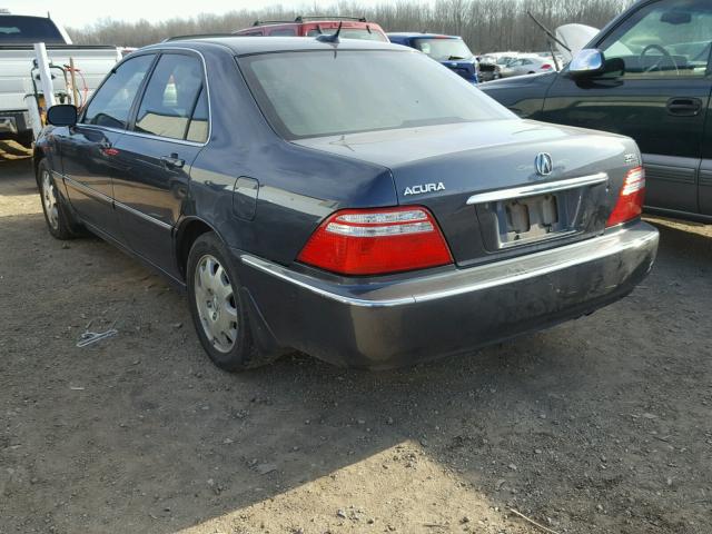 JH4KA96604C006938 - 2004 ACURA 3.5RL BLUE photo 3