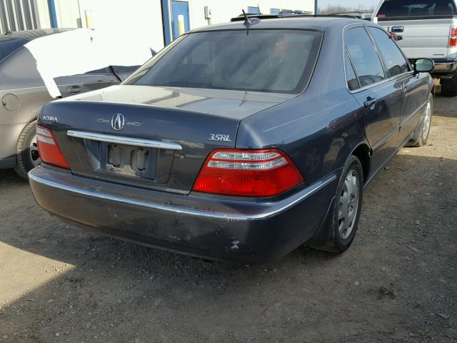 JH4KA96604C006938 - 2004 ACURA 3.5RL BLUE photo 4