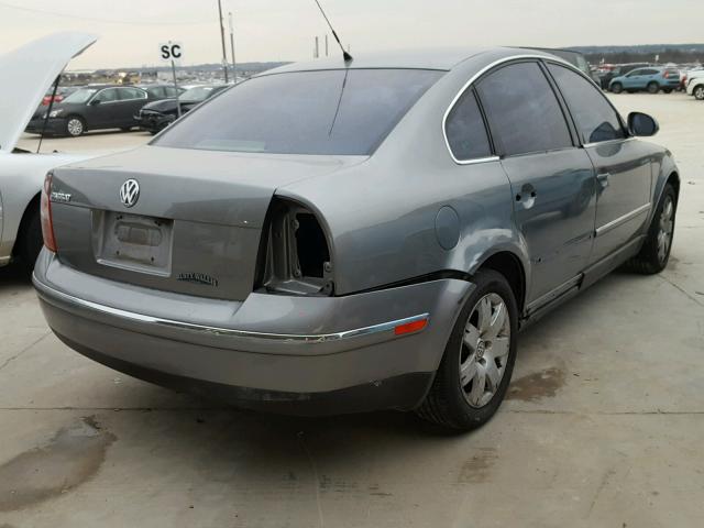 WVWAD63B95P026409 - 2005 VOLKSWAGEN PASSAT GLS GRAY photo 4