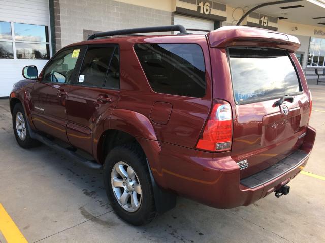 JTEBU14R68K028408 - 2008 TOYOTA 4RUNNER SR RED photo 3