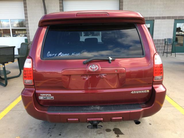 JTEBU14R68K028408 - 2008 TOYOTA 4RUNNER SR RED photo 6