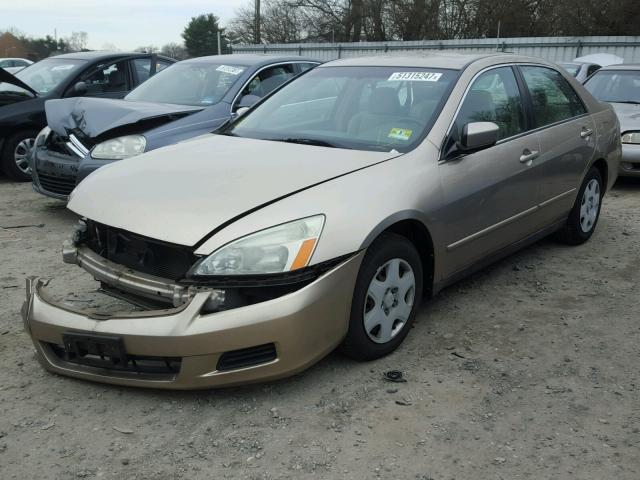 1HGCM56446A067472 - 2006 HONDA ACCORD LX BEIGE photo 2