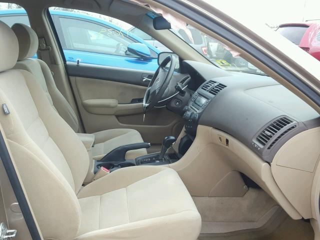 1HGCM56446A067472 - 2006 HONDA ACCORD LX BEIGE photo 5