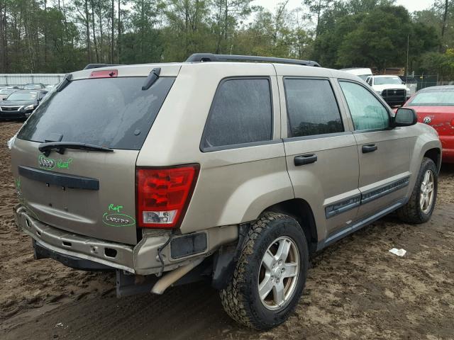 1J4GR48K25C707599 - 2005 JEEP GRAND CHER BEIGE photo 4