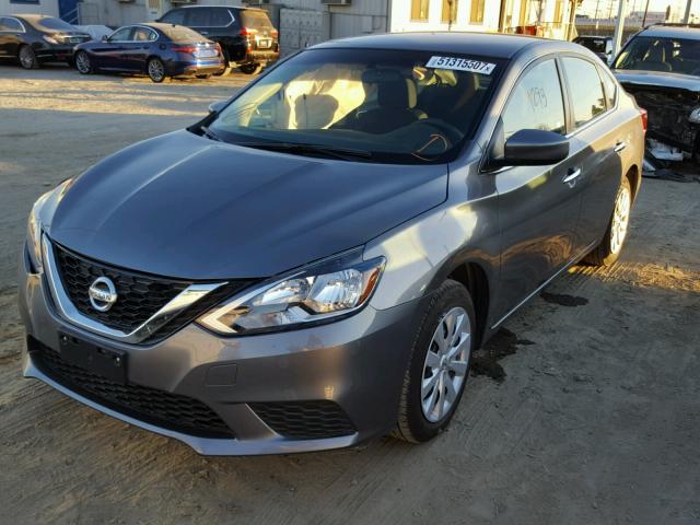 3N1AB7AP5HL705140 - 2017 NISSAN SENTRA S GRAY photo 2