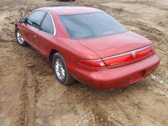 1LNFM92V7WY687379 - 1998 LINCOLN MARK VIII RED photo 3