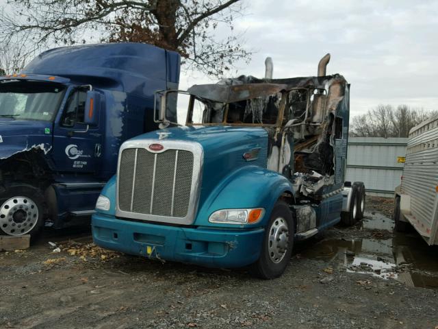 1XPHD49X48D764662 - 2008 PETERBILT 386 GREEN photo 2