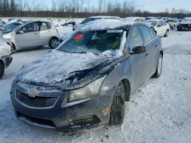 1G1PC5SH0B7149727 - 2011 CHEVROLET CRUZE LS BLUE photo 2