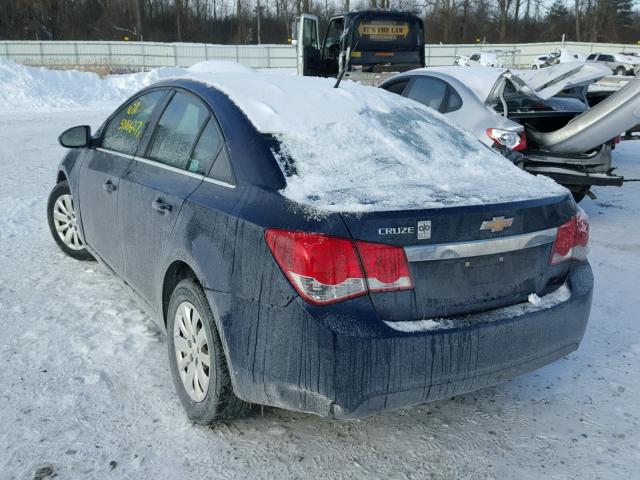 1G1PC5SH0B7149727 - 2011 CHEVROLET CRUZE LS BLUE photo 3