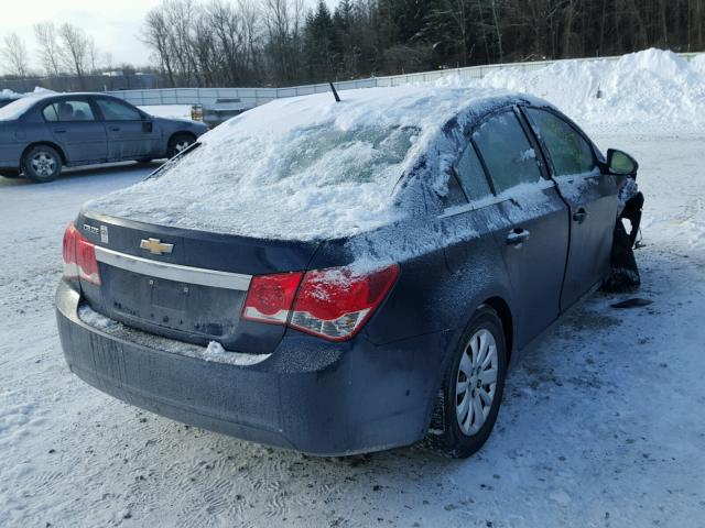 1G1PC5SH0B7149727 - 2011 CHEVROLET CRUZE LS BLUE photo 4