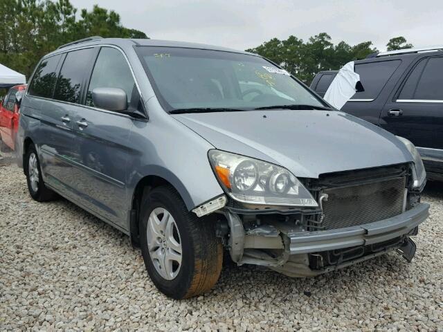 5FNRL38657B119862 - 2007 HONDA ODYSSEY EX GRAY photo 1