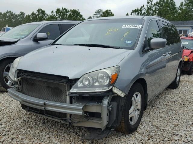 5FNRL38657B119862 - 2007 HONDA ODYSSEY EX GRAY photo 2