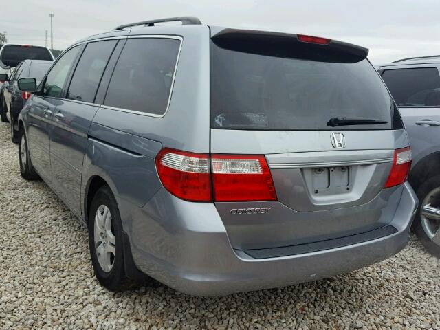 5FNRL38657B119862 - 2007 HONDA ODYSSEY EX GRAY photo 3