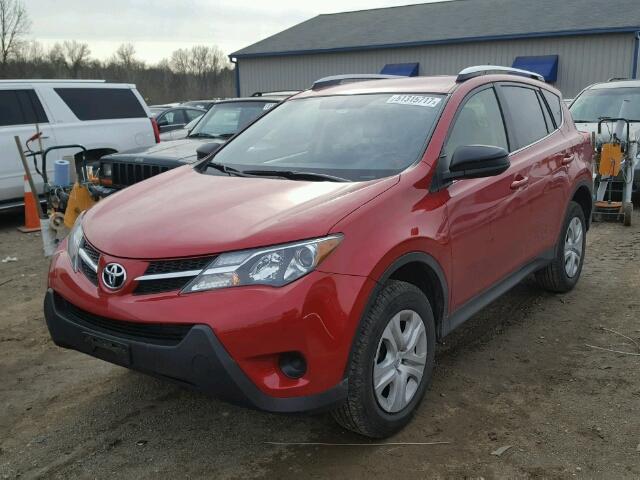 JTMZFREV1FJ047992 - 2015 TOYOTA RAV4 LE RED photo 2