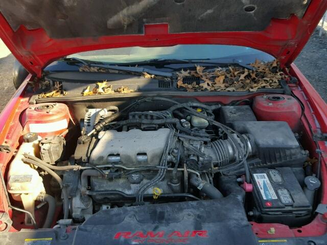 1G2NW52E32C297572 - 2002 PONTIAC GRAND AM G RED photo 7