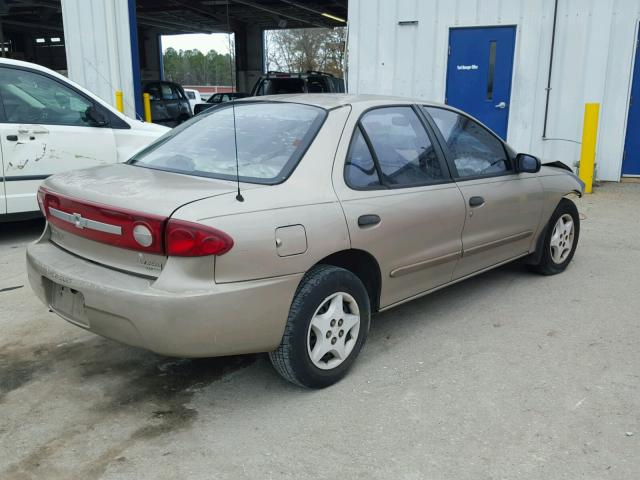 1G1JC52F137109565 - 2003 CHEVROLET CAVALIER BEIGE photo 4