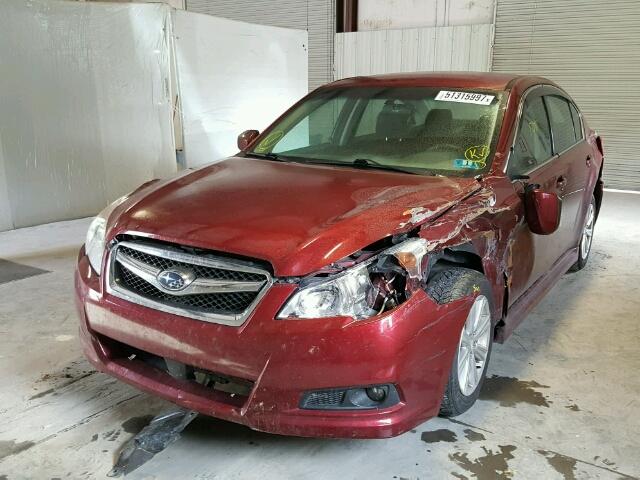 4S3BMBA6XC3019797 - 2012 SUBARU LEGACY 2.5 RED photo 2