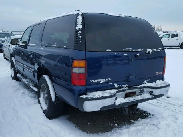 1GKFK16Z23J196963 - 2003 GMC YUKON XL K BLUE photo 3