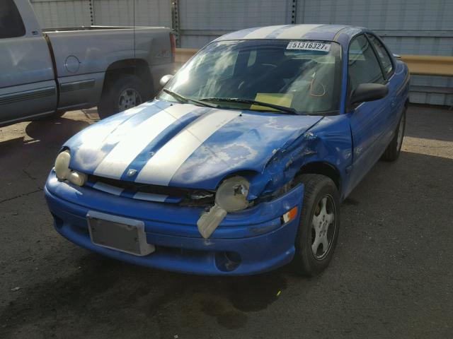 1B3ES42Y2WD695708 - 1998 DODGE NEON HIGHL BLUE photo 2