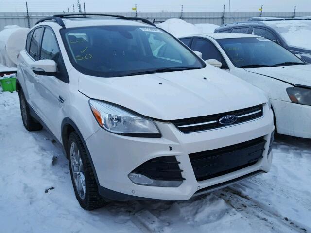 1FMCU9H97DUA56200 - 2013 FORD ESCAPE SEL WHITE photo 1