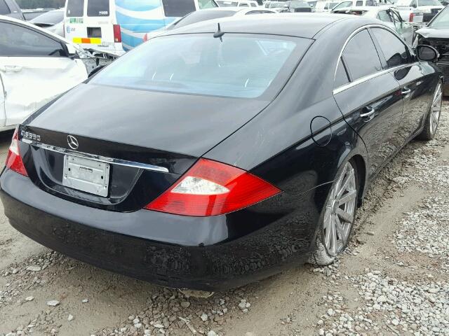 WDDDJ75X96A074460 - 2006 MERCEDES-BENZ CLS 500C BLACK photo 4