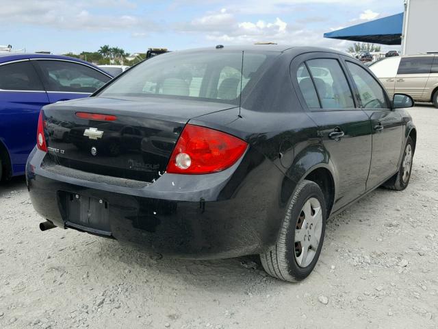 1G1AL58F587242487 - 2008 CHEVROLET COBALT LT BLACK photo 4