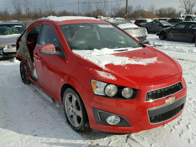 1G1JE5SB2F4119390 - 2015 CHEVROLET SONIC LTZ RED photo 1