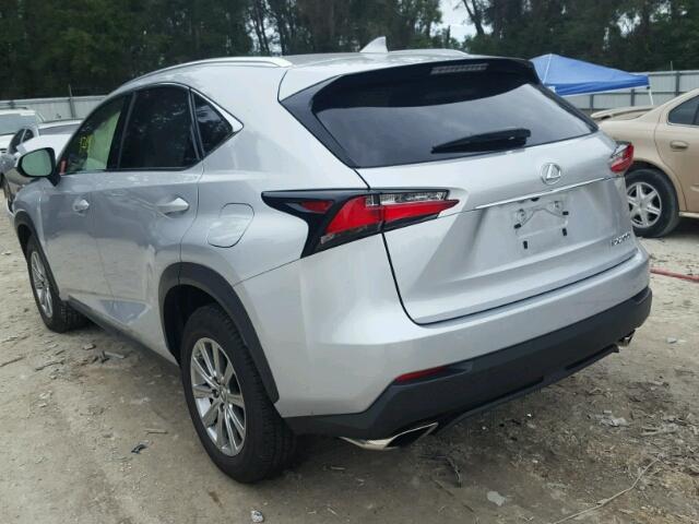 JTJYARBZ3H2053692 - 2017 LEXUS NX 200T SILVER photo 3