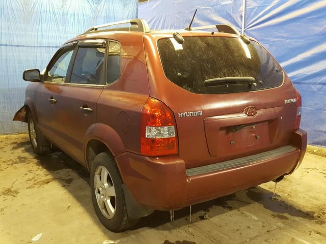 KM8JM12B17U582833 - 2007 HYUNDAI TUCSON GLS BURGUNDY photo 3