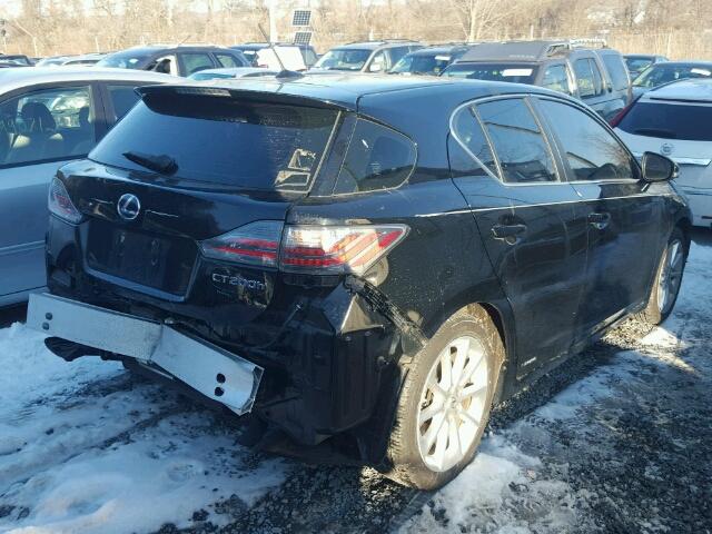 JTHKD5BH4B2010405 - 2011 LEXUS CT 200 BLACK photo 4