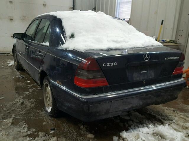 WDBHA24G2XA780220 - 1999 MERCEDES-BENZ C 230 BLUE photo 3