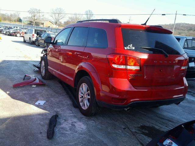 3C4PDDBG0GT241882 - 2016 DODGE JOURNEY SX RED photo 3