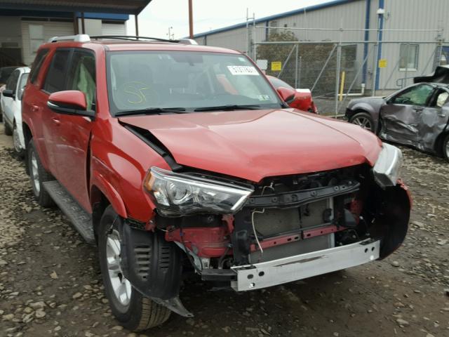 JTEBU5JR9G5288259 - 2016 TOYOTA 4RUNNER SR RED photo 1