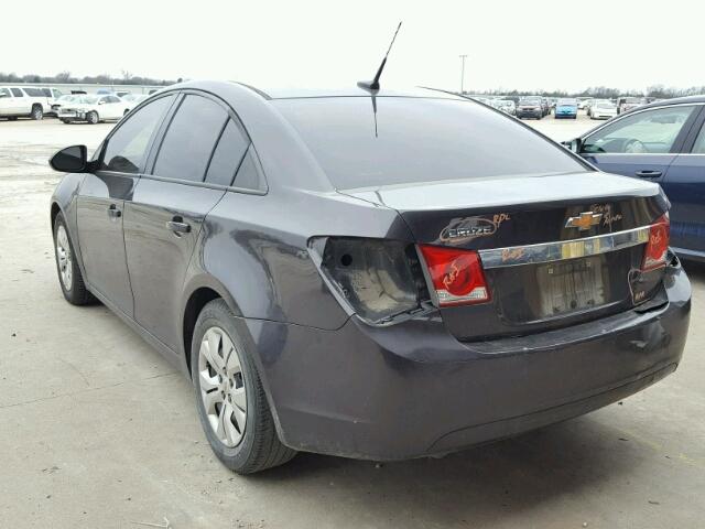 1G1PA5SH6E7114152 - 2014 CHEVROLET CRUZE LS GRAY photo 3