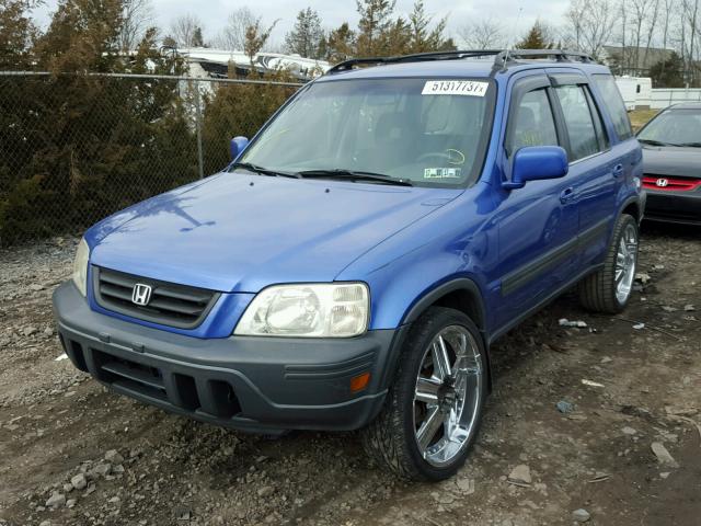 JHLRD1868YC005308 - 2000 HONDA CR-V EX BLUE photo 2