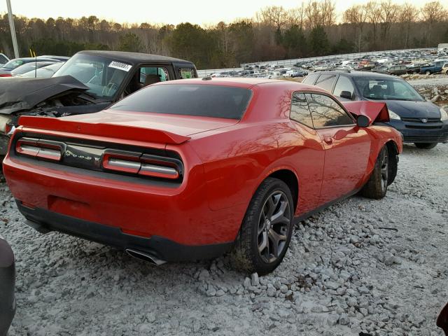 2C3CDZAT8FH831947 - 2015 DODGE CHALLENGER RED photo 4