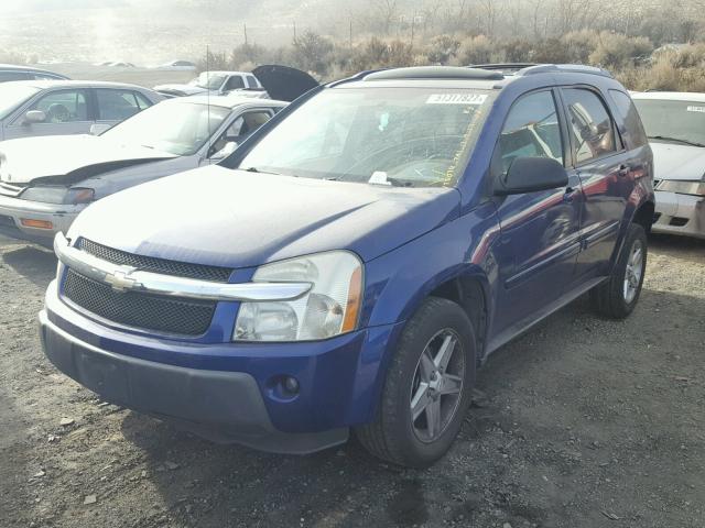 2CNDL73F556171872 - 2005 CHEVROLET EQUINOX LT BLUE photo 2