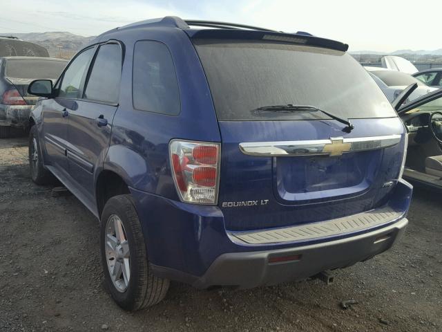 2CNDL73F556171872 - 2005 CHEVROLET EQUINOX LT BLUE photo 3