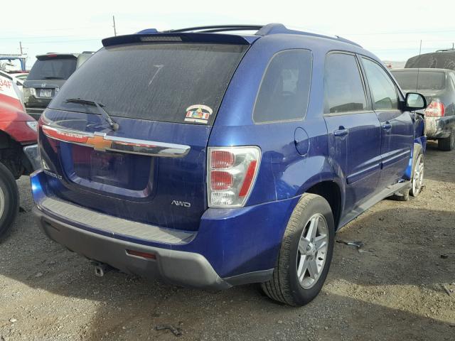 2CNDL73F556171872 - 2005 CHEVROLET EQUINOX LT BLUE photo 4