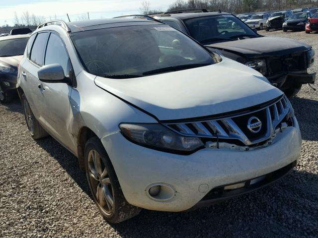 JN8AZ18U99W105111 - 2009 NISSAN MURANO S WHITE photo 1