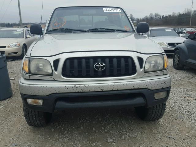 5TEHN72N12Z012456 - 2002 TOYOTA TACOMA DOU SILVER photo 9