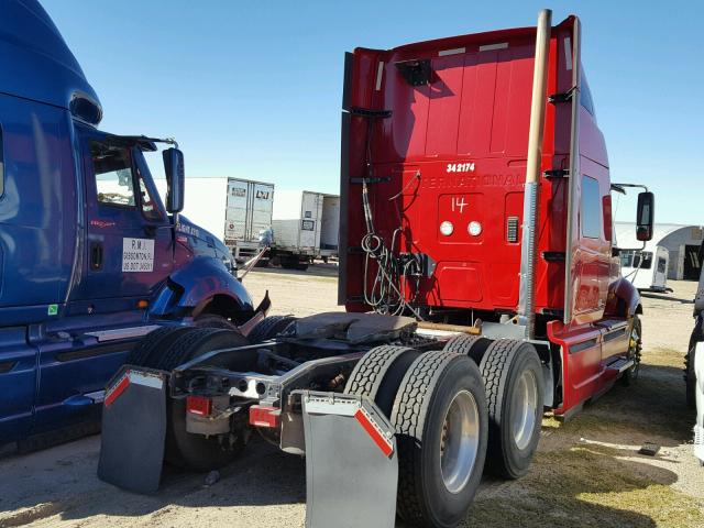 3HSDJSJR5DN255481 - 2013 INTERNATIONAL PROSTAR RED photo 4