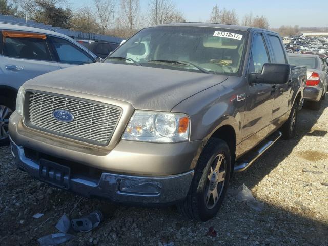 1FTPW12564KB92269 - 2004 FORD F150 SUPER TAN photo 2