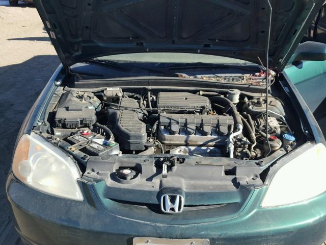 1HGEM22901L063893 - 2001 HONDA CIVIC SI GREEN photo 7