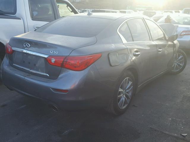 JN1CV7AP6HM640840 - 2017 INFINITI Q50 BASE GRAY photo 4