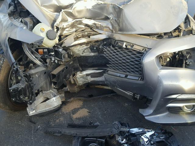 JN1CV7AP6HM640840 - 2017 INFINITI Q50 BASE GRAY photo 9