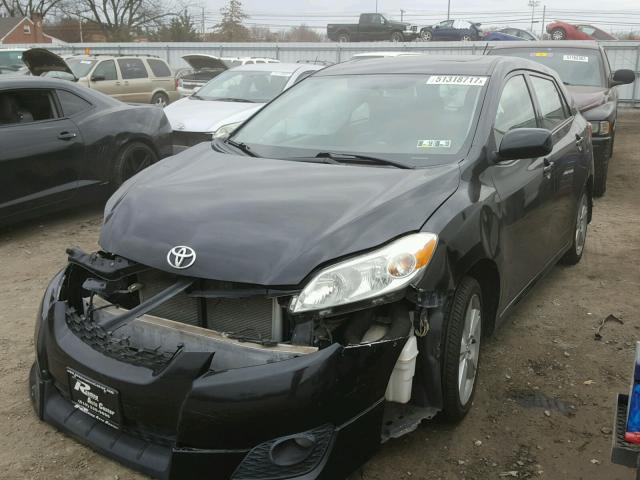 2T1LE4EE0AC013462 - 2010 TOYOTA COROLLA MA BLACK photo 2