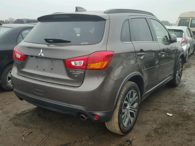 JA4AR4AW0HZ019184 - 2017 MITSUBISHI OUTLANDER BROWN photo 4