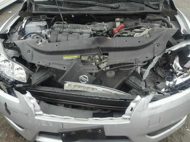 3N1AB7AP5EL662432 - 2014 NISSAN SENTRA S SILVER photo 7