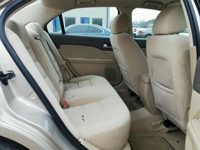 3FAHP08108R200812 - 2008 FORD FUSION SEL BEIGE photo 6